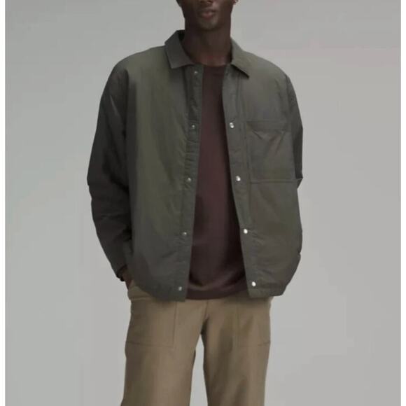 lululemon athletica Other - Lululemon Insulated Coaches Jacket Olive Green Size XL​